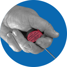 Pet Leash and ID Tag Manually operated thumb wheel